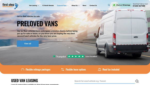 First Step Preloved Vans website