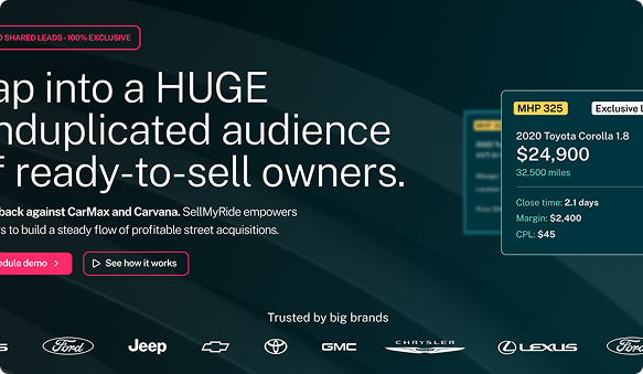 SellMyRide dealer acquisition platform