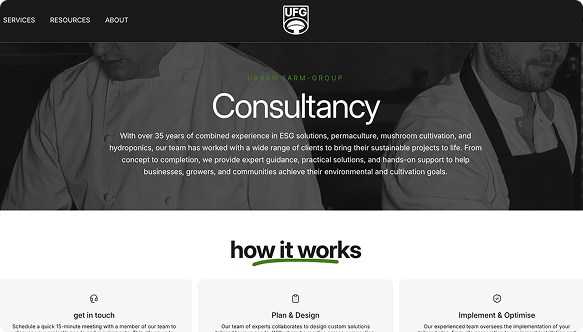 Urban Farm-It consultancy website