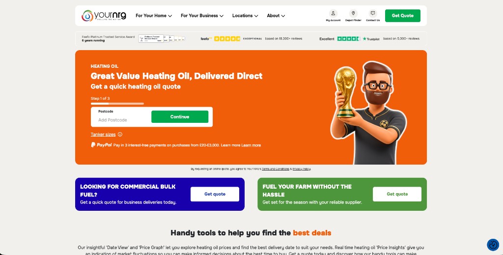 Your NRG heating oil homepage